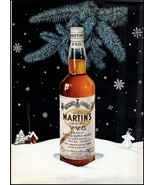 1950s Martin&#39;s V.V.O. Blended Scotch Whiskey PRINT AD Christmas BX1 - $140.32 MXN