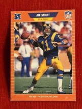 Jim Everett Los Angeles Rams Pro Set 1989 #199 - £2.29 GBP