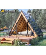 8 x 10 A Frame Cabin Floor Plans - $35.00