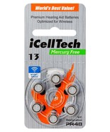 iCellTech Size 13 Hearing Aid Batteries (6 batteries) - $7.75 CAD