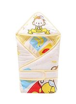 PANDA SUPERSTORE Honey Mokey Pattern Soft and Comfortable Cotton Baby Swaddle Bl