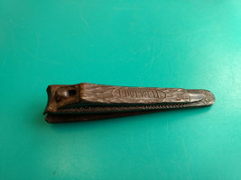 Old Vtg Collectible Art Deco Edgewell Ornate Nail Clippers File Vanity Cosmetics - £15.94 GBP