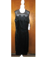 Scott McClintock Black Velvet Dress NWT - $88.83