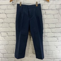 Boys Uniform Pants Sz 5 Regular Navy Blue Unbranded Pleated NWT - £11.54 GBP