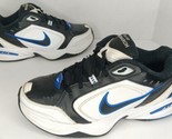 Nike Air Monarch IV Mens Shoes 415445-002 White Black Blue Athletic Size 9  - $34.60