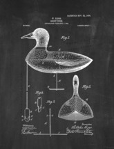 Decoy Duck Patent Print - Chalkboard - $7.95+