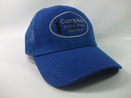 Complete Well &amp; Pump Service Hat Blue Hook Loop Trucker Cap - £11.89 GBP