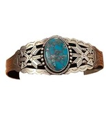 Maisel&#39;s Indian Trading Post VTG Silver Turquoise Cuff Bracelet Native A... - £149.40 GBP