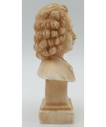 Vintage Bach Hand Carved Bust Sculpture Made In Italy apprx. 4.25&quot; Tall - $42.39 CAD