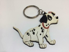 Vintage Disney Promo Keyring Cute Dalmatian Puppy Dog Keychain Ancien Porte-Clés - £6.75 GBP