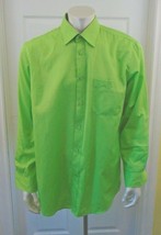 Piero Green  Long Sleeve Men&#39;s Button Up Cotton Blend Dress Shirt Size XL - $7.92