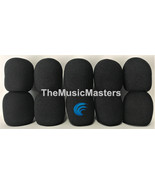 NEW 10 Pack Black HQ Stage Microphone Windscreen Filters Covers Protecto... - £13.59 GBP