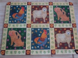 4 Wilscombe Homewares Country Farm Animals 11 1/2&quot; X 15&quot; Placemats - Nib - £11.15 GBP