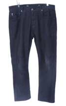 AG Adriano Goldschmied Corduroy Navy Jeans Mens 34x34 Tellis Modern Slim - £26.86 GBP