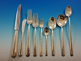 Rambler Rose by Towle Sterling Silver Flatware Set for 12 Service 124 pi... - $5,841.00