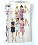 Vintage Simplicity #5953 Misses Size 12 Dress A-Line and Shift Sewing Pa... - £3.88 GBP