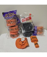 VTG Halloween Crepe Paper Streamer Black / Orange Jack of Lanterns Lot O... - $59.57 CAD