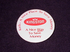 Vintage Kingston Keil&#39;s A Nice Place To Save Promotional Pinback Button, Pin - £4.83 GBP