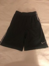 Boy's Size Small Nike Dark Gray Mesh Athletic Gym Shorts EUC - £11.06 GBP