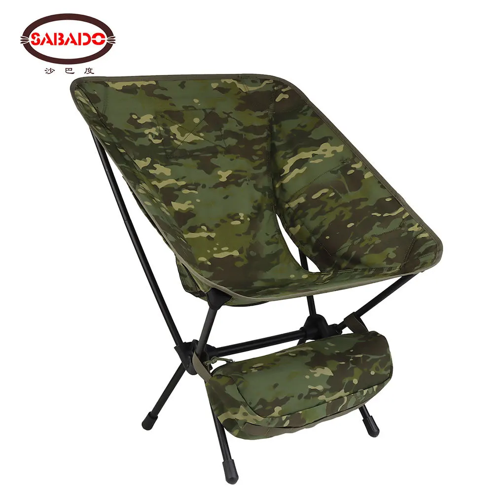 Tactical Outdoor Travel Camo Chair Ultralight Portable Camping Wild Survival - £73.05 GBP+