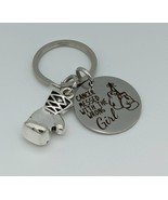 Cancer Messed With The Wrong Girl Keychain, cancer awareness keychain, a... - £11.75 GBP