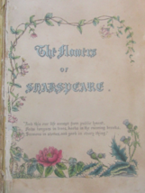 1845 The Flowers Of Shakespeare 29 Colored Plates Large Volume Scarce - £323.18 GBP