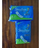 Stayfree Maxi Pads for Women Super Long 10 Count Each Lot Of 2 - $30.38