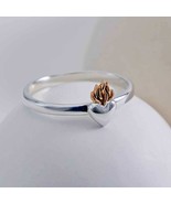 Mixed Metal Flaming Heart Ring - $45.17 CAD