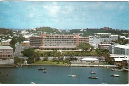 Bermuda Postcard Hamilton Harbour Bermudiana Hotel - $2.05