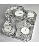 Partylite 5 Tier Candle Holder Castle Lead Crystal Heavy Tealight German... - €20,56 EUR
