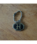 Vintage Key Chain Letter H Script - £3.93 GBP