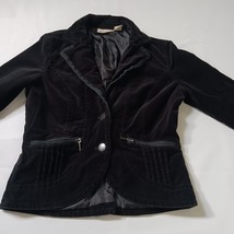 DKNY Jeans RN#52002 Women's Cotton Blend Black 2-Button Jacket Size XS image 14