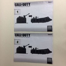 Call Of Duty Mega Bloks Landing Craft Invasion 06829 Parts Guides  #1 &amp; #2 Used - £7.40 GBP