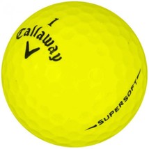50 Mint Yellow Callaway Supersoft Golf Balls - Free Shipping - Aaaaa - £62.57 GBP