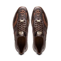 Brescia Washed Classic Calfskin Fashion Sneaker Men's Cognac image 6