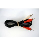 6ft 2 RCA Male to 2 RCA Male Cord Black Audio Video AV Cable - £1.51 GBP