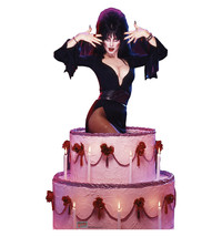 Elvira Cake Halloween Lifesize Standup Standee Cardboard Mistress of Dar... - $49.40