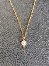 Gold Color Plated Lollipop Necklace Gold Chain - $12.89
