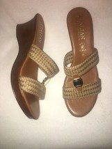 Italian Shoemakers Slip On Wedge Sandals Shoes  SZ 11 M NEW - £63.07 GBP