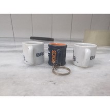 Denver Broncos Mini Coffee Cup Mugs, Set of 3 Vintage NFL Miniature Cup Set  - $8.91