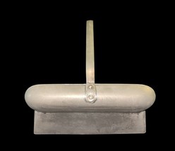 Vintage Mid Century Modern Dustpan & Brush Set Metal Hanging Hearth Broom Set image 5