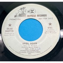 Dean Martin April Again / That Old Time Feelin&#39; 45 Pop Promo Reprise 0761 - $11.88