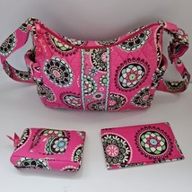 Vera Bradley Cupcake Pink Purse, Check Book Holder And Wallet Retired Pa... - $405.10 MXN
