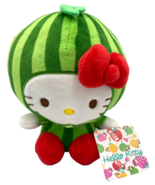 Hello Kitty Plush Toy Watermelon Fruit Suit 6 inch Sanrio Cute Gift New ... - $218.59 MXN