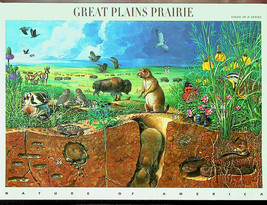 Great Planes Prarie - Nature of America Pane of 20 X 34 cent US Stamps - £7.06 GBP