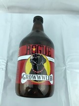 Vintage Rogue Ales Oregon Brewery Craft Beer 64oz Glass Growler Bottle w/ Cap - $16.83