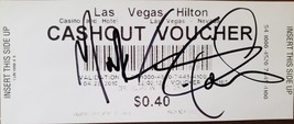 Mark Curry signature on a Las Vegas Hilton Hotel Casino Ticket Voucher 4/28/2010 - £11.91 GBP