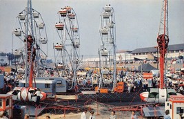 Ohio State Fairgrounds Ferris Wheels Columbus OH 1960s postcard - $6.93