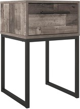 Industrial 1 Drawer Nightstand In Butcher Block Gray From Signature Design By - £91.10 GBP