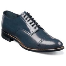 Stacy Adams Men Shoes Biscuit Soft Leather Cap toe Madison 00012-22 Navy Blue image 8